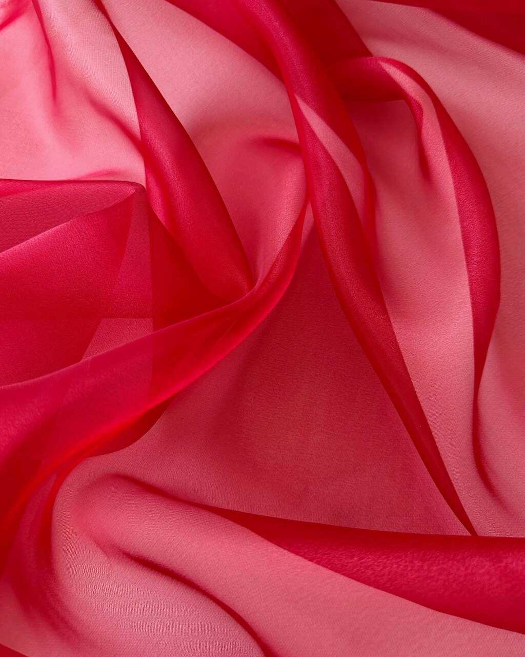 Red Crystal Organza Fabric by the Yard, 60" Wide Sheer Lightweight Organza for Wedding Dresses, Event Decor, Curtains & Sewing